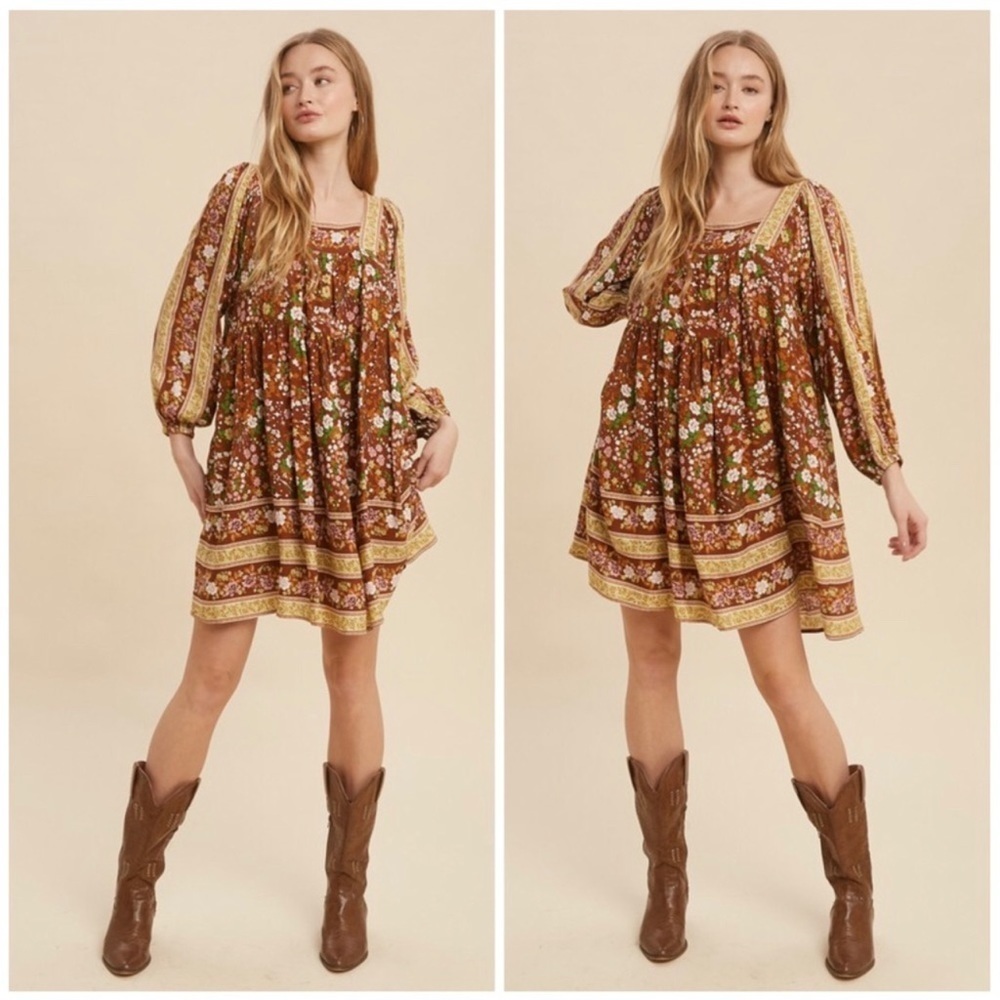 The MILLIE Smock Floral Dress - Picture 1 of 8